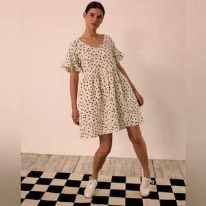 Madewell polka dot mini dress